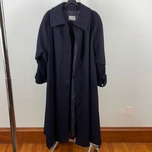 Vintage Givenchy wool, navy coat